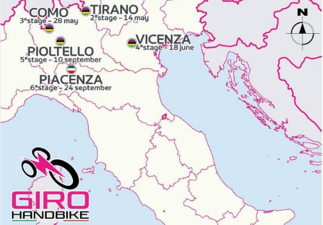 13° giro d’Italia Handbike - Tirano 2a tappa del tour 